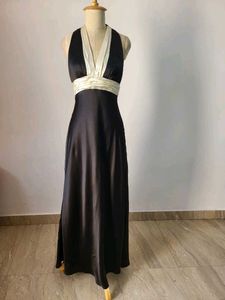 Halter Satin Gown
