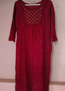 Elegant Maroon Kurta