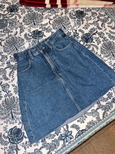 Vintage Denim Mini Skirt