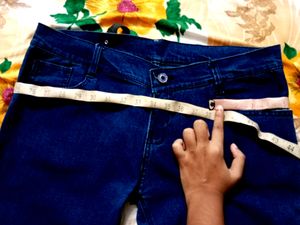 New Straight Fit Blue Jeans With Measurement