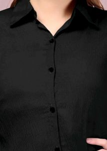 Classic Black Shirt For Women 3xl Size