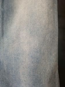 Long Denim Skirt with Slit