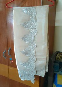 Brand New Sequins Soft Silk Saree (Unstitched BP)