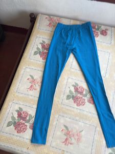 Twin Birds M Size Blue Premium  Legging For Women