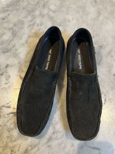 Red Tape Black Loafers For Men