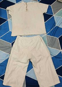 White Cotton Co-ord Set