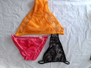 Lace Thong Set - 3 Pack