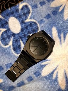 Sleek Black Arabic Numeral Watch