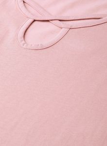 Pink Cross Strip T-shirt