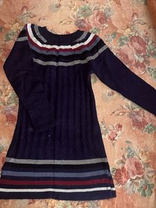 Striped Knit Mini Dress