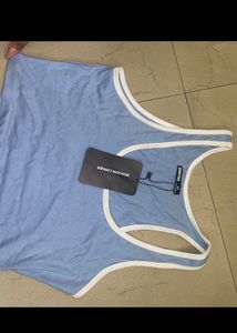 Blue Crop Top