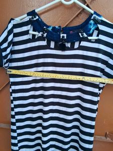 Striped Short Sleeve Top