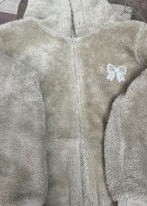 Fuzzy Fleece Zip-Up Hoodie