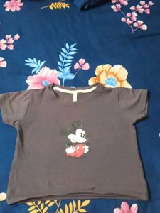 Mickey Mouse Graphic crop top