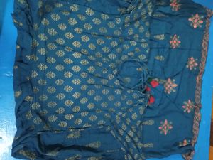 Long Gown Type Golden Embroidery Kurti