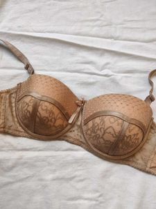 Nude Lace Balconette Bra For Women