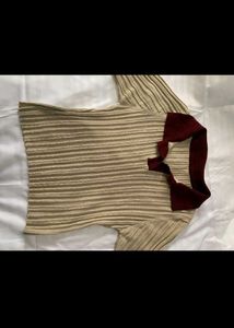 Vintage Pleated Polo Top