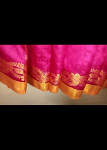 A Super Pink Occasional Wear With Stiched Blouse