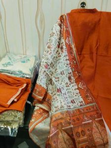 Elegant Orange Kurta Set