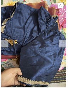 Momzcradle Tissue Saree With Silk Feeding Blouse