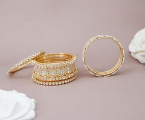 Kundan Bangles Set