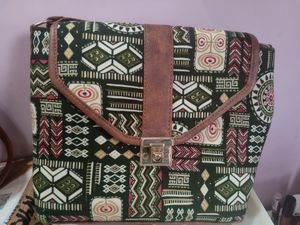 Ethnic Green Sling Bag
