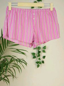 Pink Striped Shorts
