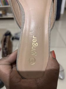 Beautiful Ethnic Silver Mules For Sale!