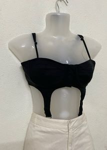 Forever 21  Y2k Korean Black Bralette