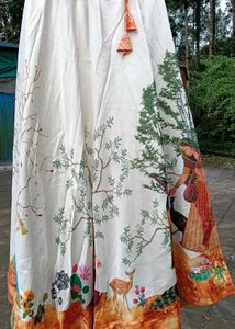 Hand-Painted Kalamkari Ethnic Skirt