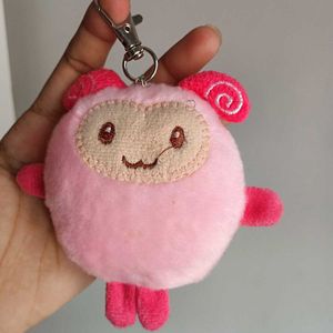 Heart Sheep Plushie Bag Charm