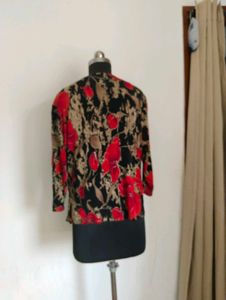 plus size Floral Wrap Top