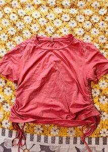 Not New But Good In Condition Solid Pink Top.