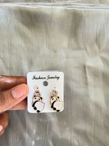 4 Panda Earrings
