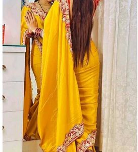 multi colour saree unstitched blouse kerwa offer b