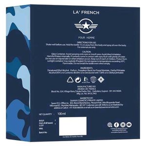 La&#39; French Kombat Pour Homme EAU De Parfum 100ml