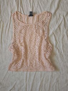 Forever 21 Embroidered Crop Top