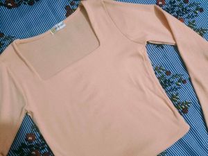 Peach Long Sleeve Top