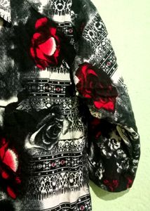 Floral Print Button-Down Shirt