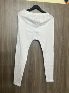 White Cotton Churidar Leggings