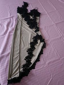 Lace Trim Bodycon Dress