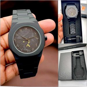 Stylish Black Wristwatch