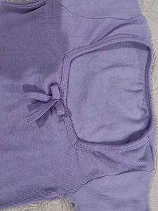 Gorgeous Lavender Crop Top