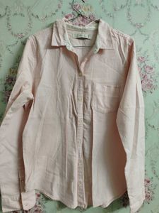 Office Pink Cotton Shirt