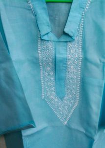 Traditional Bangali Kurta Chikenkari