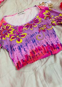 Pinterest inspired fitted multicoloured top