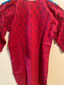Vintage Rose &amp; Blue Print Tunic