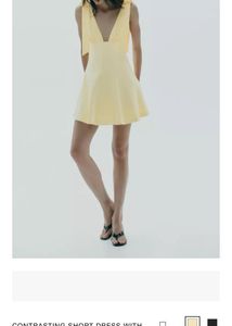 Zara Yellow Mini Dress