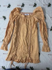 Cute Puff Sleeve Mini Dress