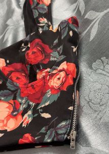 Floral Print Crop Top